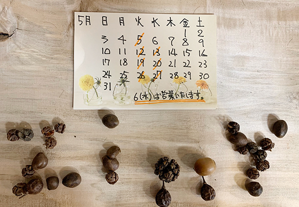 5月定休日のお知らせ